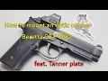 How to mount an optic plate on the Beretta 92X RDO featuring the Tanner plate