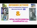 Difference between Environmental Impact Assessment EIA and Initial Environmental Examination IEE