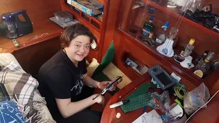 Тестируем трюмную помпу на яхте