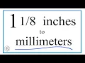 Convert 1 Inches to Millimeters
