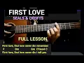 Download Lagu FIRST LOVE by Seals \u0026 crofts - GUITAR LESSON #HowToPlayFirstLpve #Sealsandcrofts