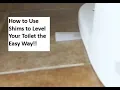Easy Way to Level Your Rocking Toilet Using Shims