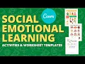 Canva for Education Create Social Emotional Learning Worksheets Activities