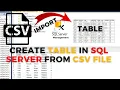 How To Create A Table In SQL Server From A CSV File Import CSV To SQL Server SQL Tutorials