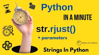 str rjust width fillchar - Right-Justify Python Strings with Padding