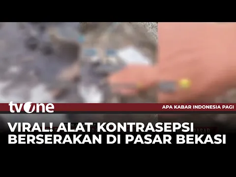 Alat Kontrasepsi Bekas Pakai Berserakan di Lingkungan Pasar Bekasi