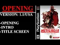 Metal Gear Solid v1 PlayStation - Opening Intro