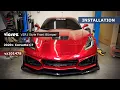 Vicrez VZR1 Style Front Bumper vz101478 Chevrolet Corvette C7 2014-2019 Installation