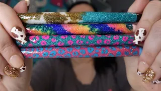 UV Resin Glitter Pen Tutorial Trying a Pen Spinner Attachment New UV Resin