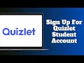 How To Sign Up For Quizlet Student Account Create Quizlet Student Account