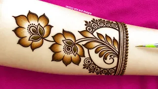 Easy stylish front hand mehndi design | Latest full hand mehndi | Simple mehndi | Mehndi design .