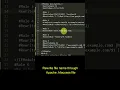 Redirect Rewrite one file to another file using