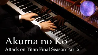 akuma no ko attack on titan final season part 2 ed piano 