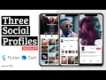 Social User Profiles App - Flutter UI