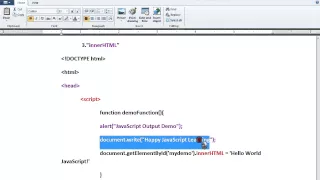 TAMIL JAVASCRIPT OUTPUT ALERT INNERHTML DEMO
