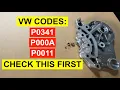 VW 2 0 TSI Variable Valve Timing Oil Control Valve Codes - P0341 P000A P0011