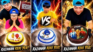 The world cup cake vs Strawberry Mom cake ice cream challenge!🍨 