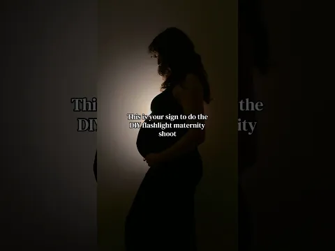 DIY Pregnancy/Maternity Flashlight Photoshoot 🤍