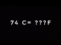 74 DEGREE CELSIUS TO FAHRENHEIT