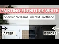 Painting Furniture White Sherwin Williams Emerald Urethane Trim Enamel