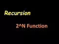 Recursive Power Two Function