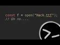 Font files are kinda whack