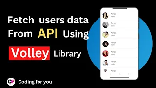 Volley in Android Volley Library in Android in Hindi How to Fetch Data Using Volley in Android