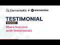 Eye-Candy Testimonial Carousel ElementsKit Addon for Elementor WordPress 2025