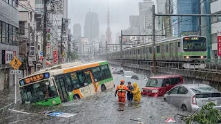 typhoon no 6 hit japan fierce winds and flash floods strike tokyo kanto region