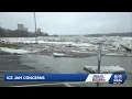 Ice jam forms breaks later on Susquehanna River