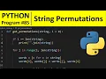 Python Program - Compute all the Permutation of the String in Python