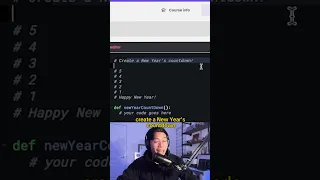 Happy New Year And this is how you count down with python