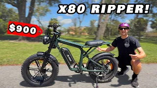 FIRST RIDE on 1000W Fat Tire Electric Bike | Jansno X80