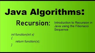 Java Algorithms for Beginners Recursion and Fibonacci numbers