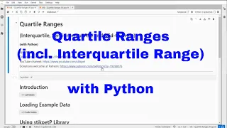 Python - Quartile Ranges