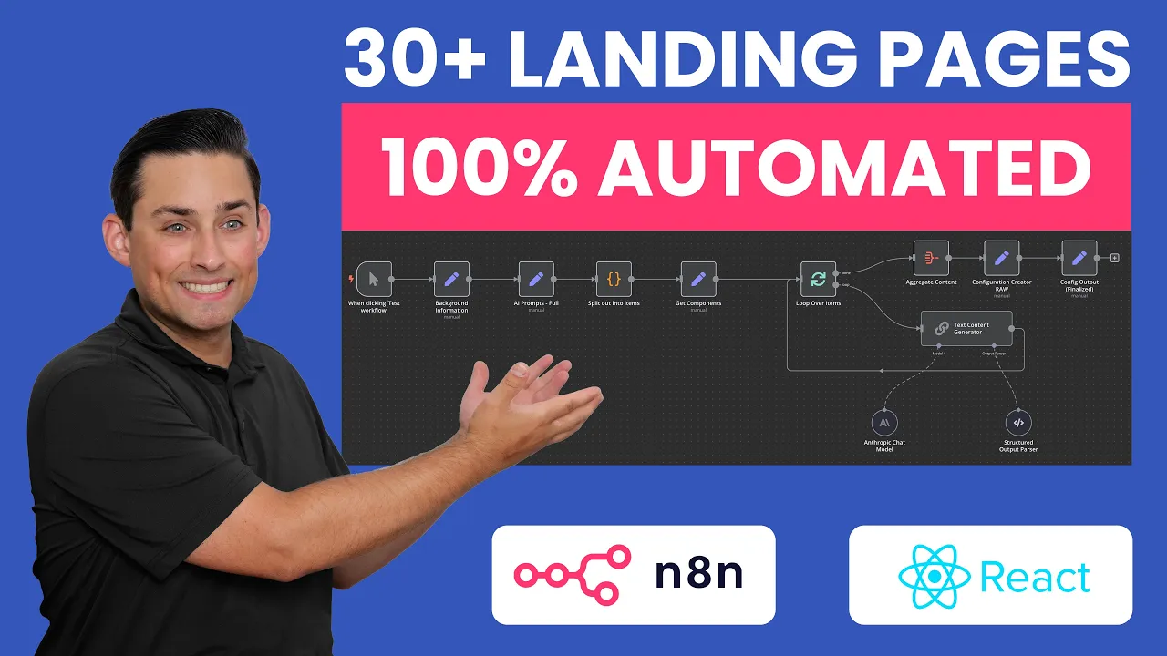 Domains to Dollars: AI Landing Pages with n8n (30+ Sites!) 🚀 - Part 1