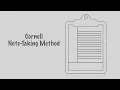 The Cornell Note-taking Method