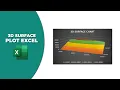 How to draw 3d surface plot in excel 2016