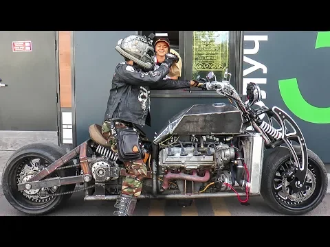 v8 GangRena Custom bike with v8 7