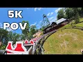 Harley Quinn Crazy Train Back Row POV 5K Six Flags Great Adventure 2025