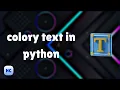 change text color in python