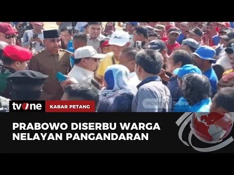 Prabowo Subianto berkunjung ke Pangandaran, Disambut Meriah Warga Nelayan