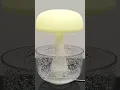 Water drop sounds mushroom rain cloud humidifier with 7 colors night light