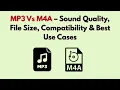 Lagu MP3 Vs M4A (2026) – Sound Quality, File Size, Compatibility \u0026 Best Use Cases