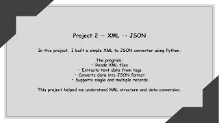 XML to JSON Converter Python File Automation Project 2