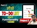 React JS ToDo App Tutorial for 2024 Edit Task Functionality Hindi