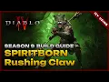 Diablo 4 Rushing Claw Spiritborn - Season 9 Build Showcase