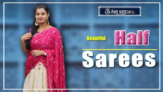 half sarees latest langa voni designs traditional wear she needs saree world