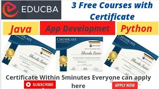Free Courses With Certificate Java Python App Development Free Course Certificate Online
