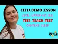 Vocabulary Lesson Test-Teach-Test CELTA Online Demo Lesson Upper-Intermediate B2 ESL